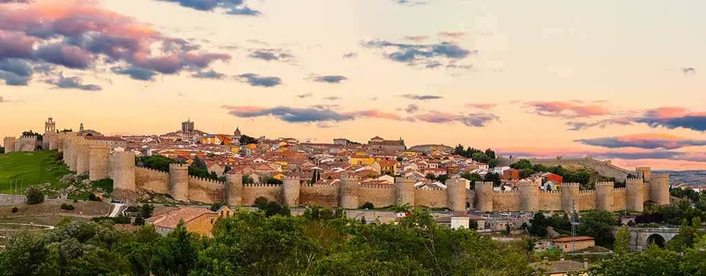 Guided day trip to Medieval city of Avila in Spain.