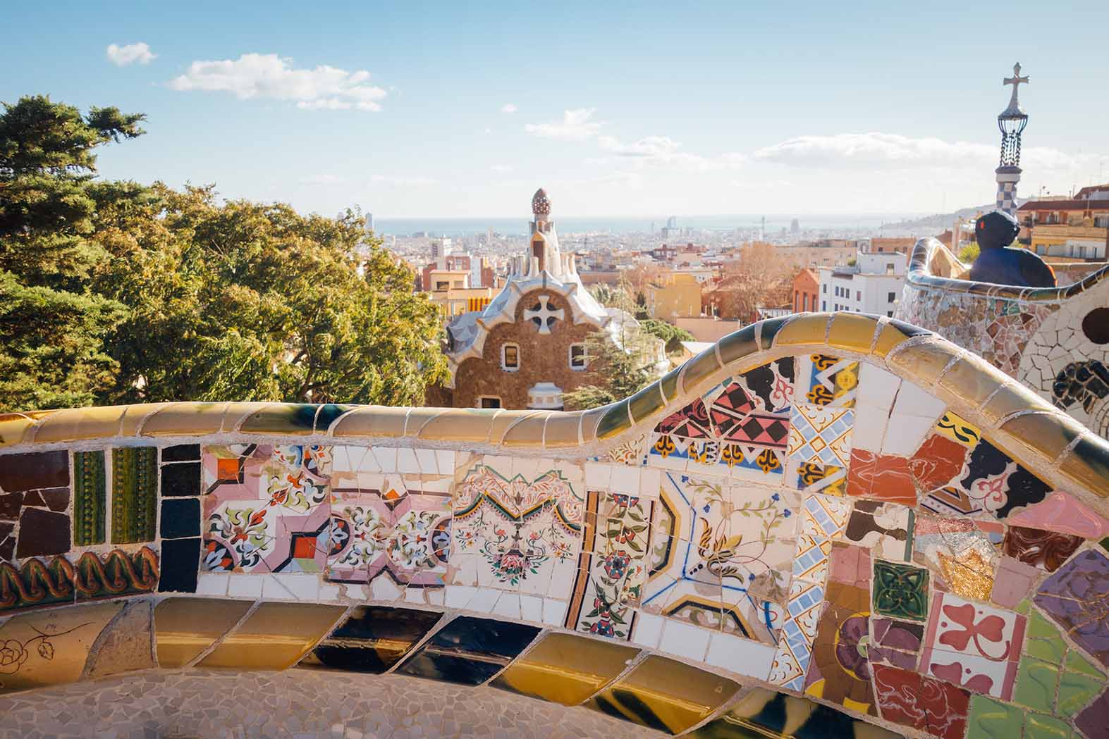 best of gaudi tour balcony in Parc Güell